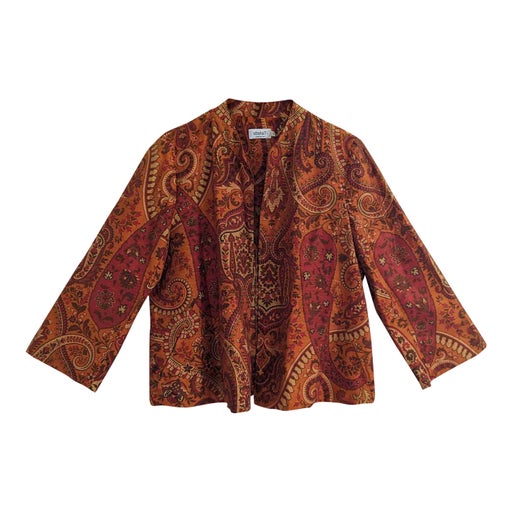 Veste courte imprimé paisley 