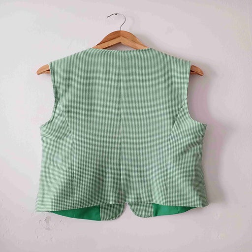 Gilet sans manches en vichy