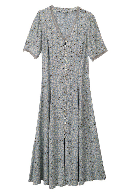 Long buttoned dress
