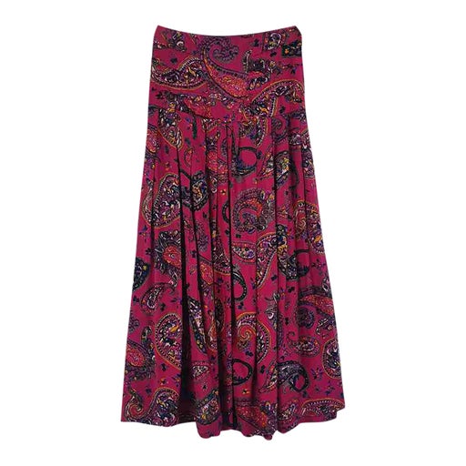 Paisley pleated skirt