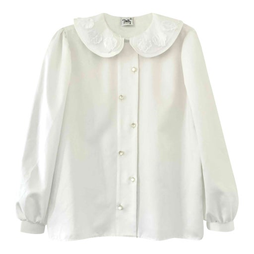 Chemise col brodé