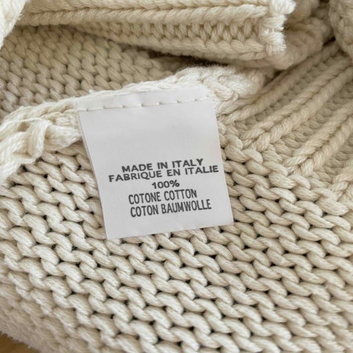 Cropped cotton knit top