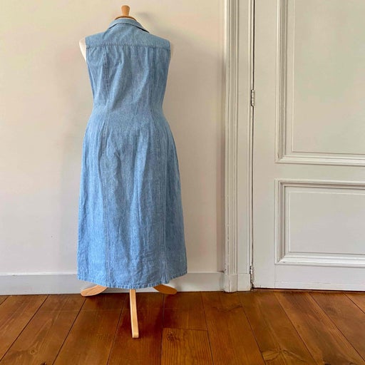 Robe longue en jeans