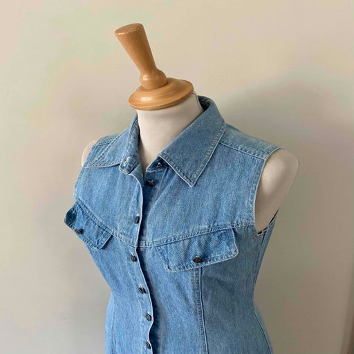 Robe longue en jeans
