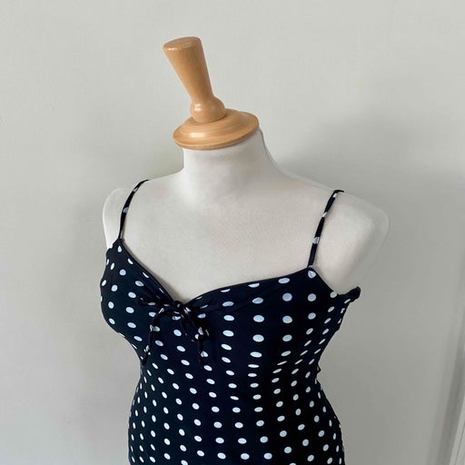 Robe midi à pois