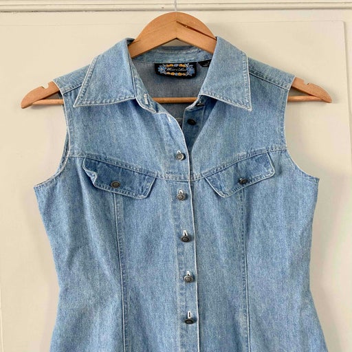 Robe longue en jeans