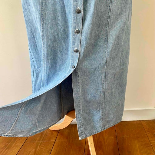 Robe longue en jeans