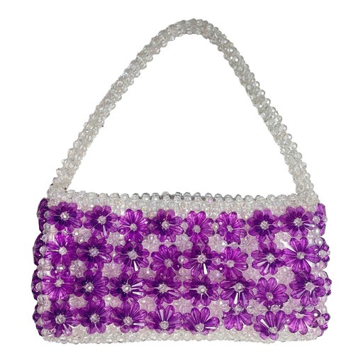 Sac baguette en perles