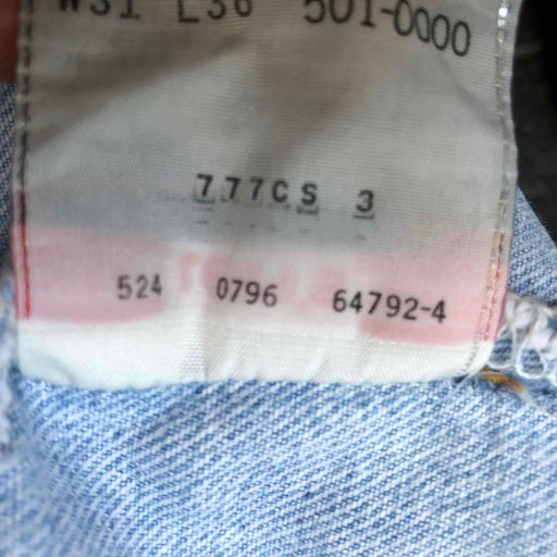 Levi's 501xx W31L36 jeans