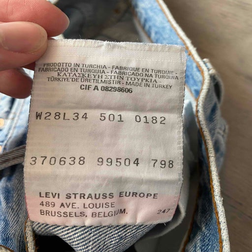 Levi's 501 W28L34 jeans