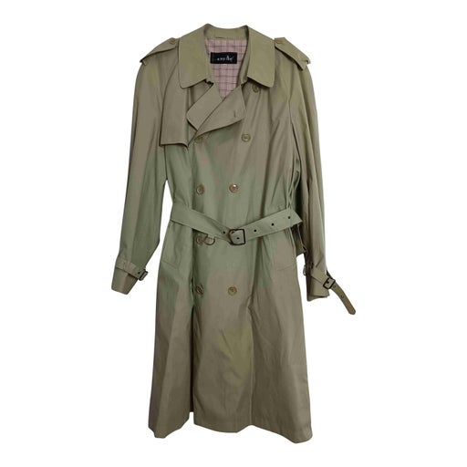 Light green trench coat