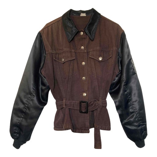 Veste en coton et satin