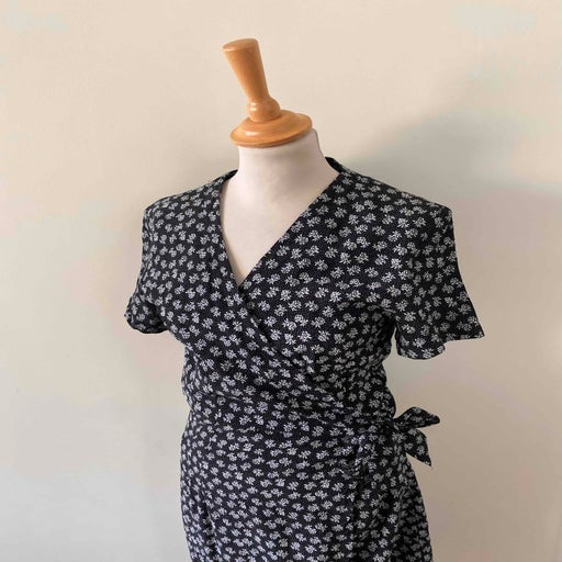 Robe portefeuille à fleurs