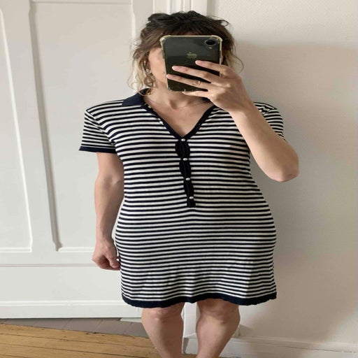 Rodier sailor dress in silk