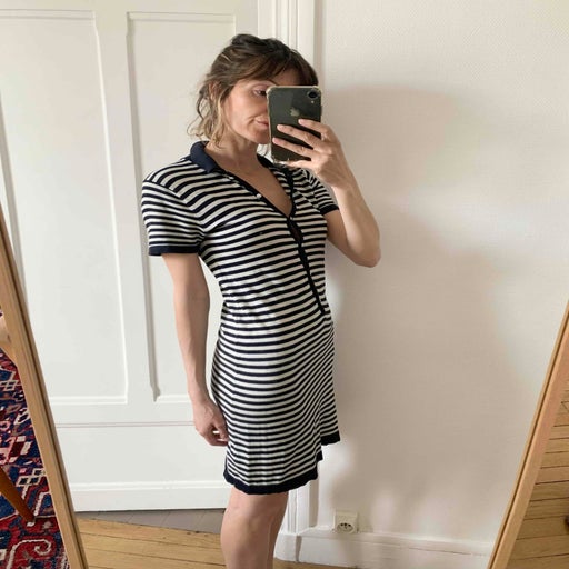 Rodier sailor dress in silk