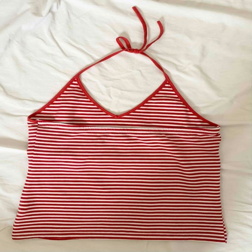 Striped open back