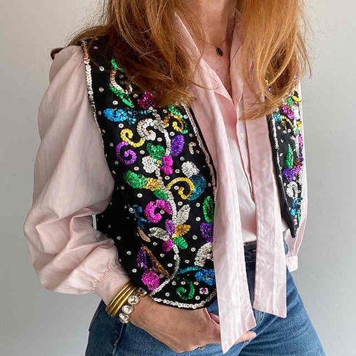 Gilet en sequins