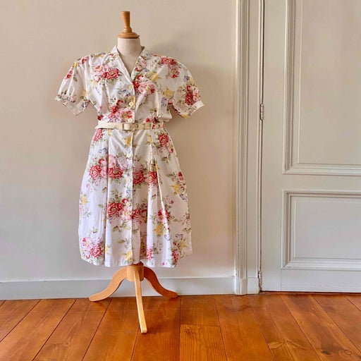 Robe fleurie en coton