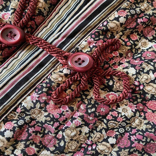 Veste matelassée à fleurs