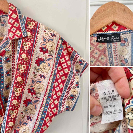 Blouse provençale à nouer