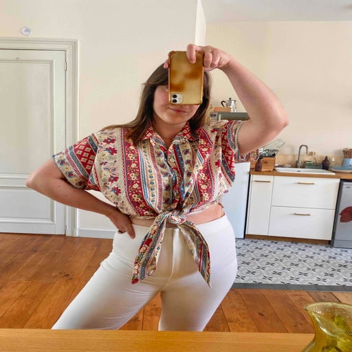 Blouse provençale à nouer