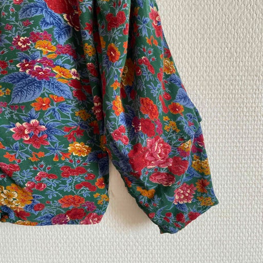 Flowing floral blouse