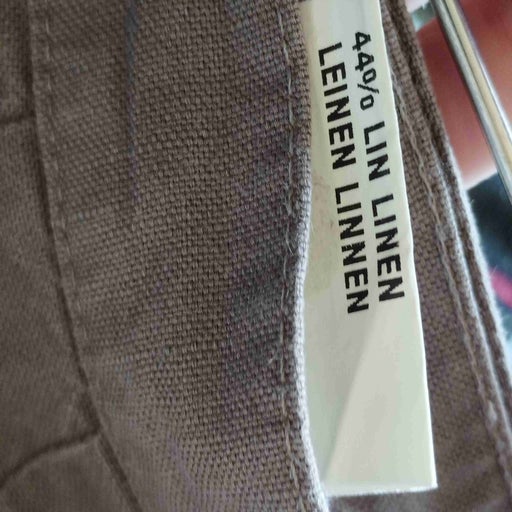 Pantalon à pont en lin