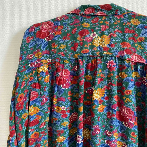 Flowing floral blouse