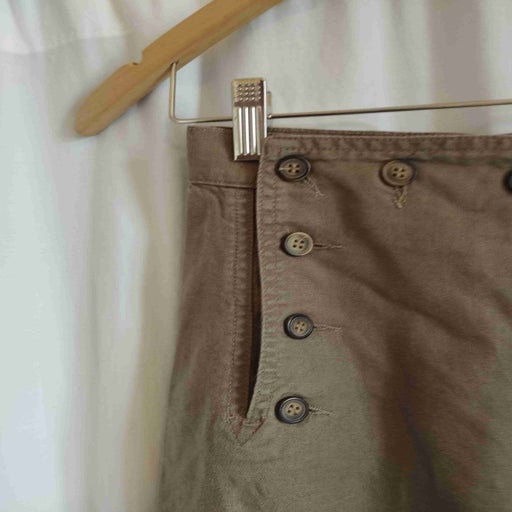 Pantalon à pont en lin