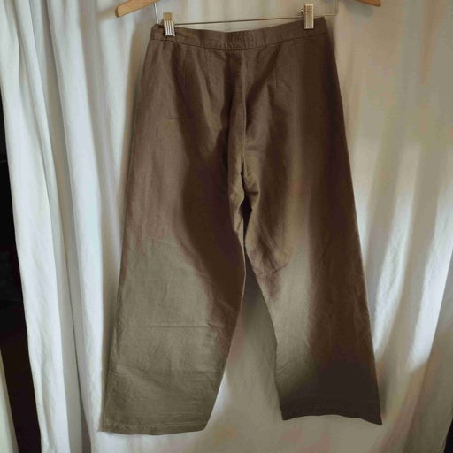 Pantalon à pont en lin