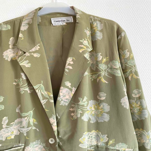 Blazer oversize en soie