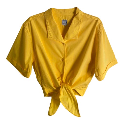 Chemise jaune à nouer