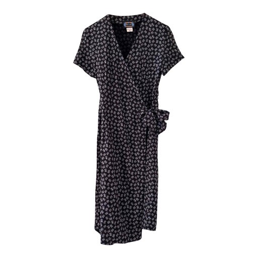 Robe portefeuille à fleurs