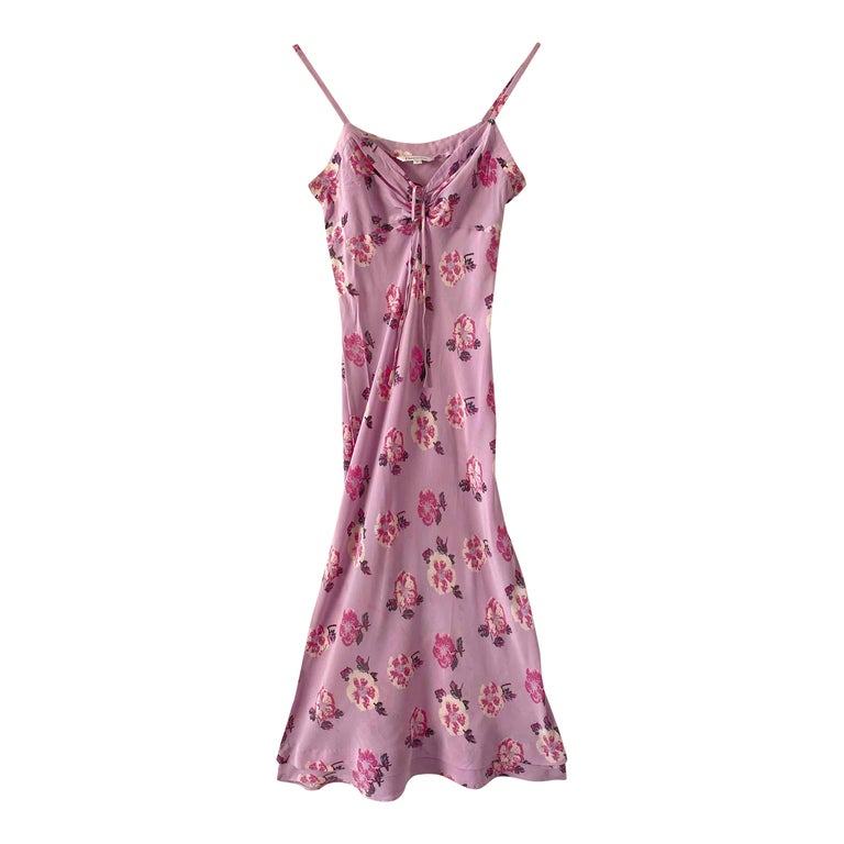 Robe midi en soie