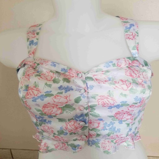 Floral bustier
