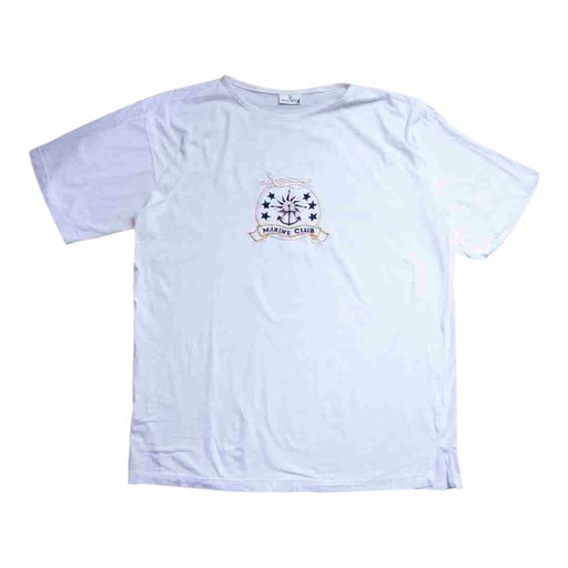 Tee-shirt blanc avec broderie