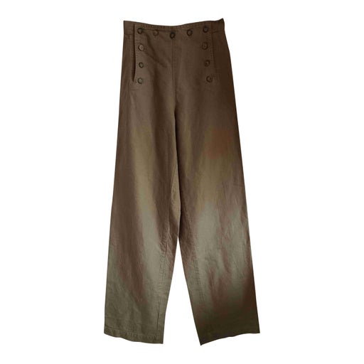 Pantalon à pont en lin