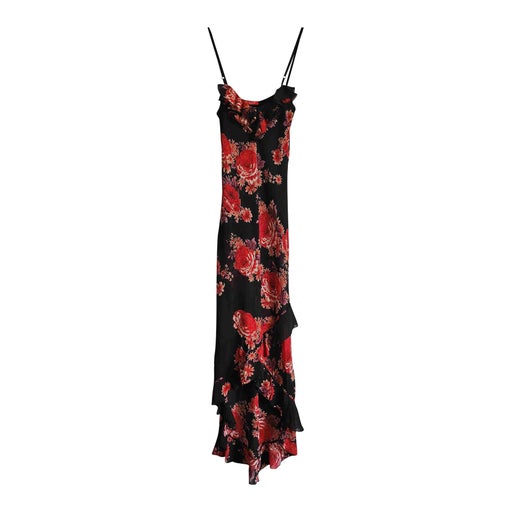 Robe longue à volants