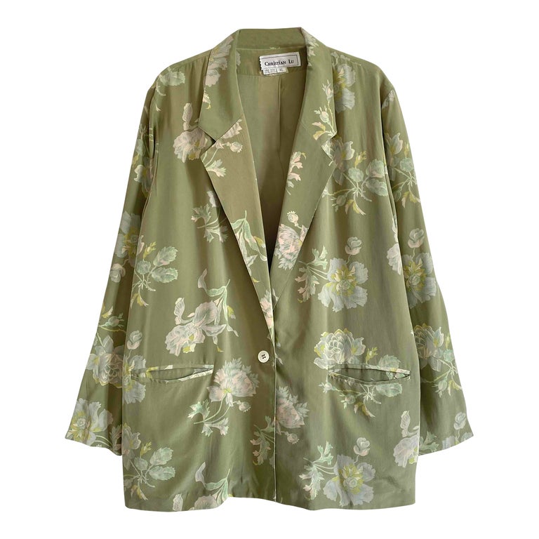 Blazer oversize en soie