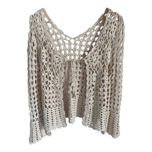 Gilet en crochet de coton