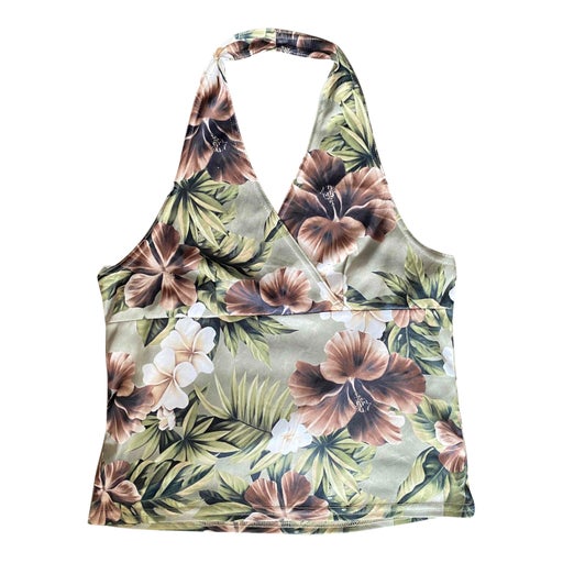 Floral halter top