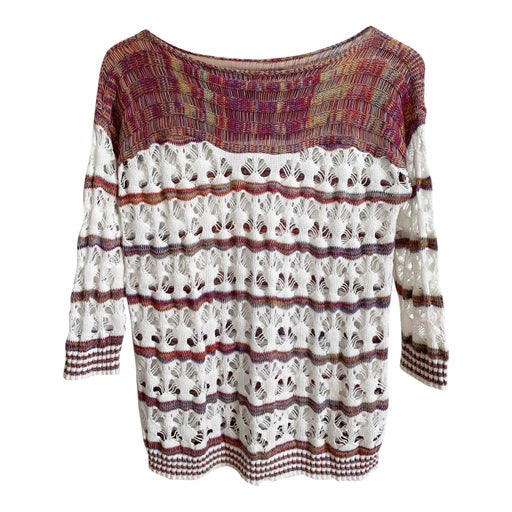Openwork sweater
