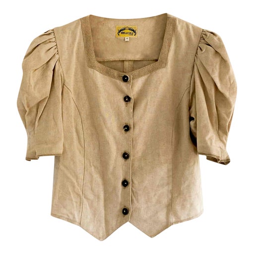 Linen and cotton blouse
