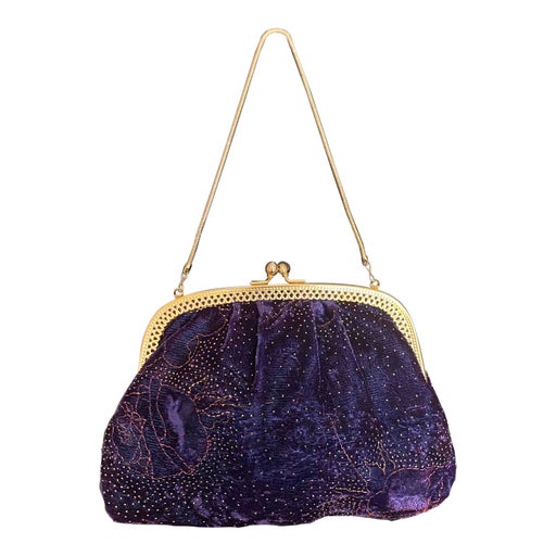 Mini bag in velvet and sequins