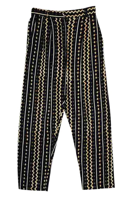 Pantalon à motifs