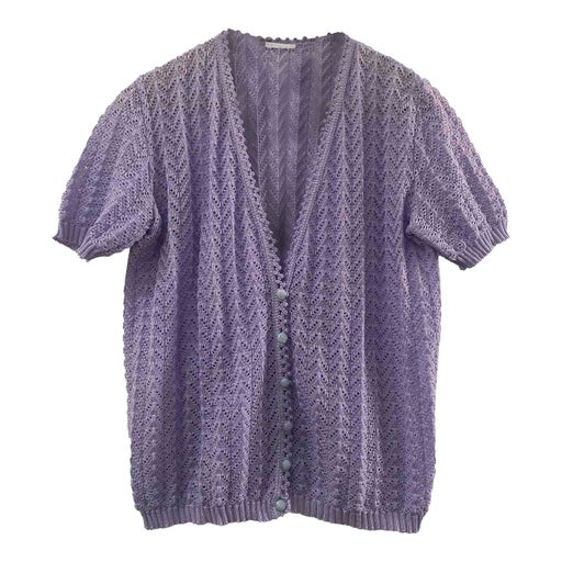 Top en maille lilas