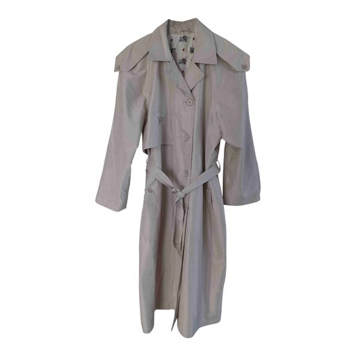 Beige trench coat