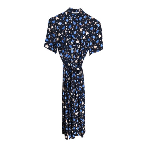 Robe boutonnée à fleurs