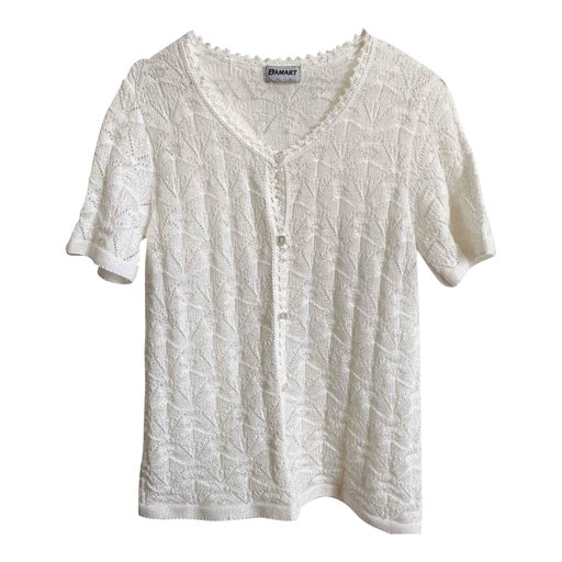 Openwork white top