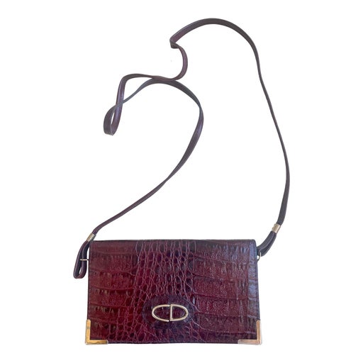 Sac Christian Dior en croco